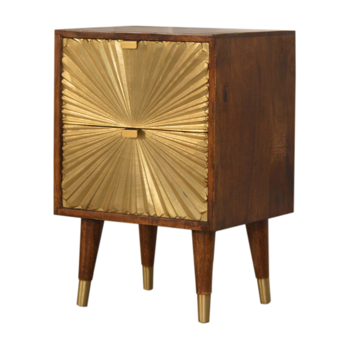 Artisan Furniture Solid Wood Manila Gold Bedside