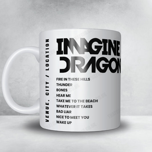 Imagine Dragons Setlist Mug - iTHINK Financial Amphitheatre, West Palm Beach - August 30th, 2024