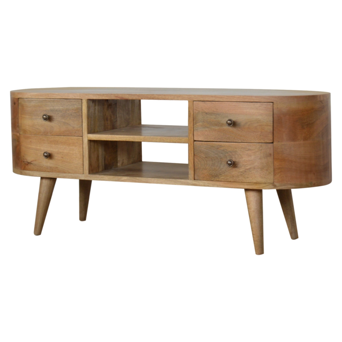 Artisan Furniture Solid Wood Rounded Entertainment Unit