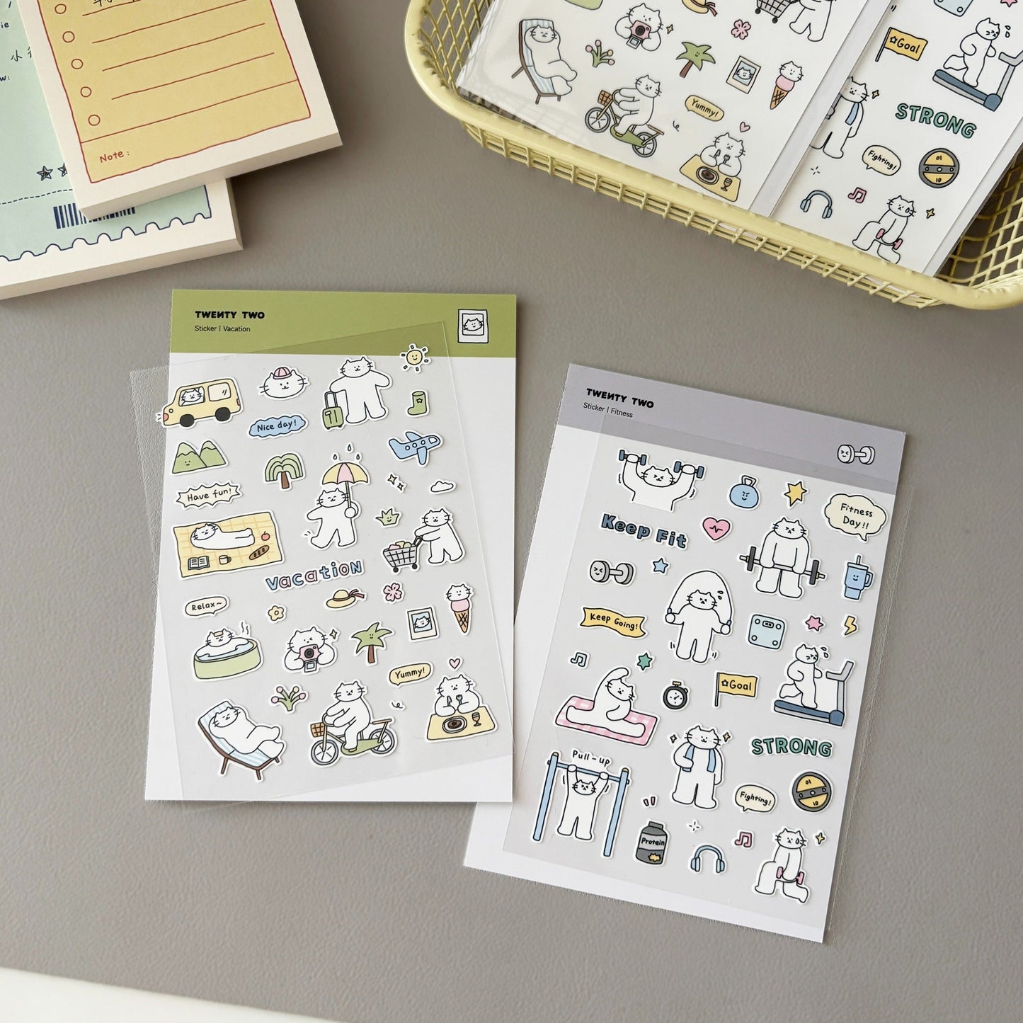 Twenty Two | Mini Kitty Summer Sticker