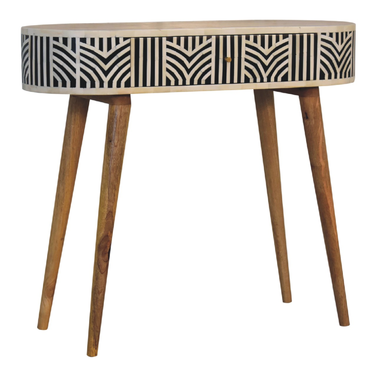 Artisan Furniture Solid Wood Edessa Bone Inlay Console Table