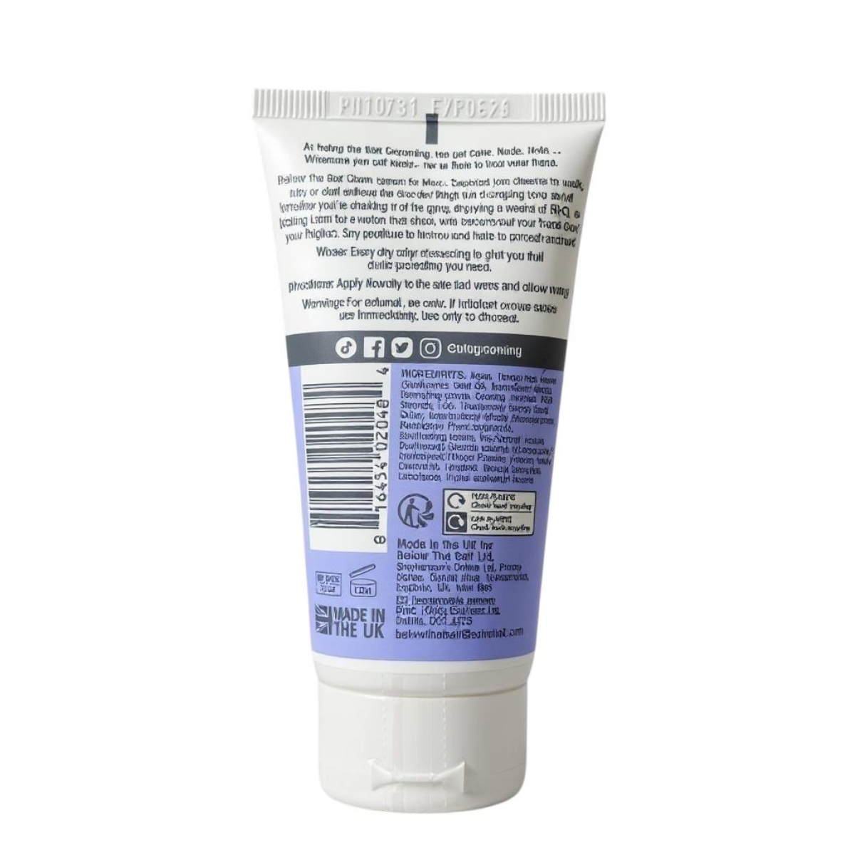 Below The Belt Men's Anti Chaffing Cream, Fresh Scent 75ml