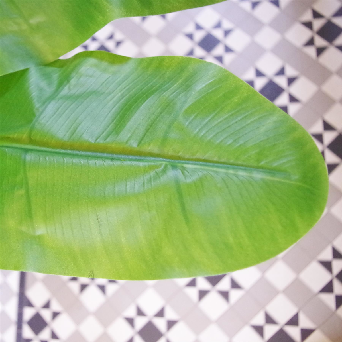 180cm Artificial Banana Tree Tropical Plant Silver Metal Planter