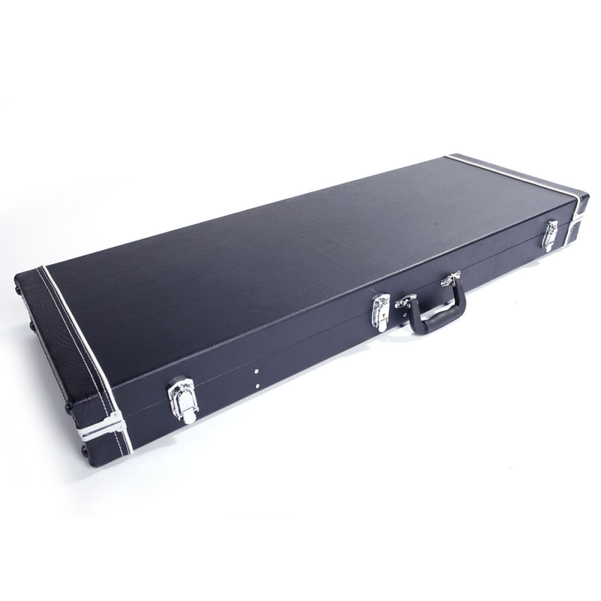 ST High Grade Electric Guitar Square Hard Case Microgroove Flat Black