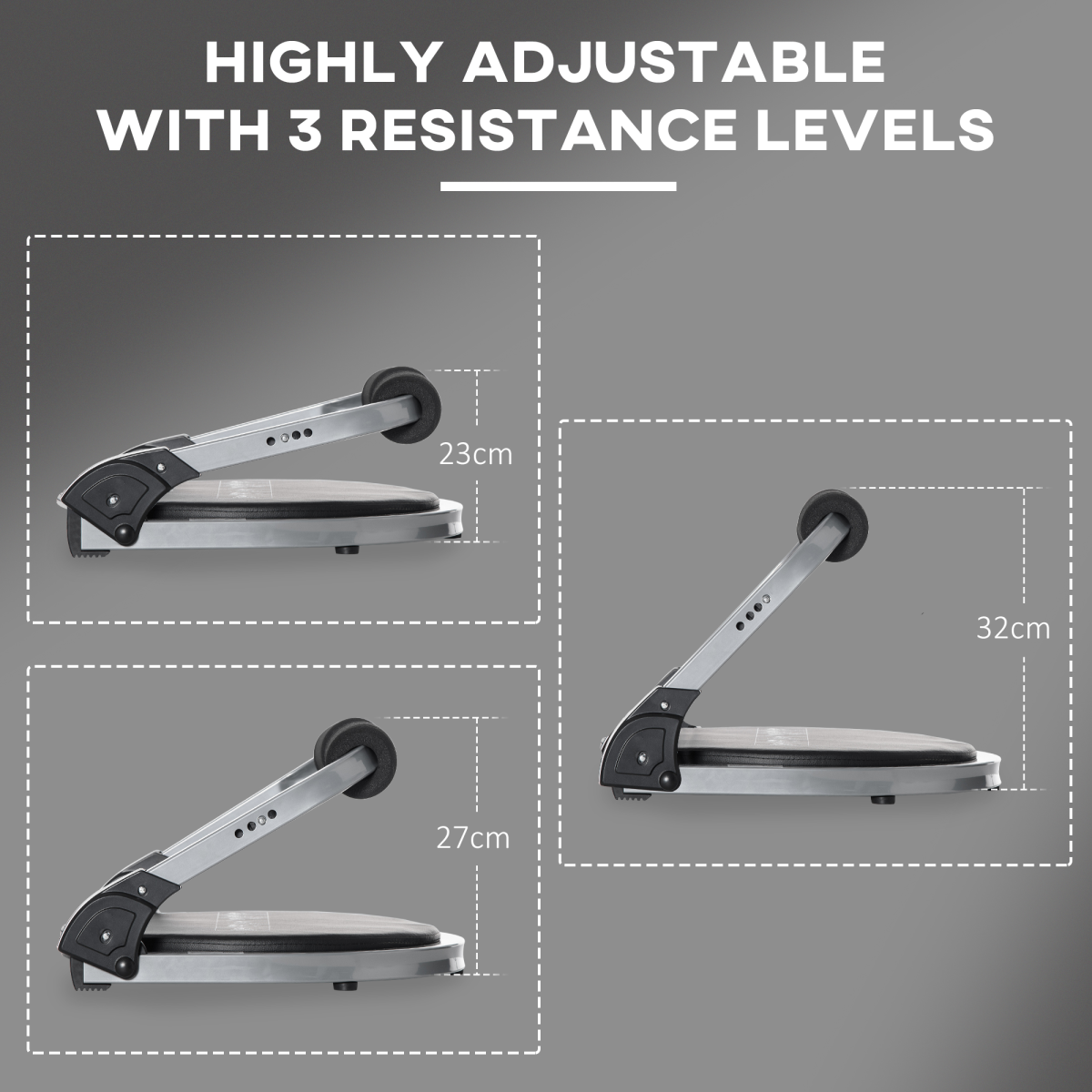 Ab Machine, Abs Trainer, Whole Body Exercise Equipment for Home Gym HOMCOM