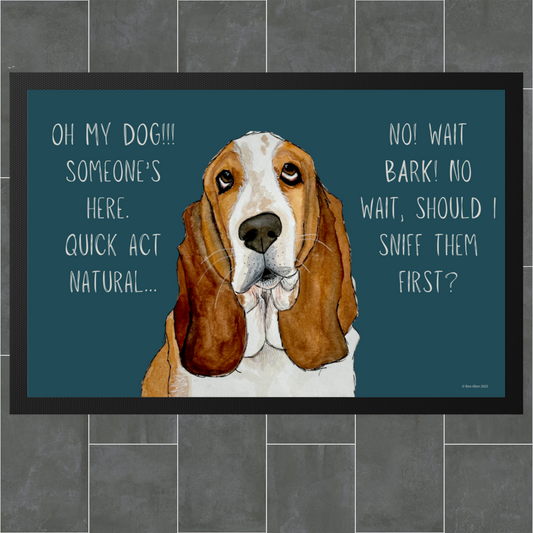 Basset Hound Door Mat – The Ultimate Welcome Committee!