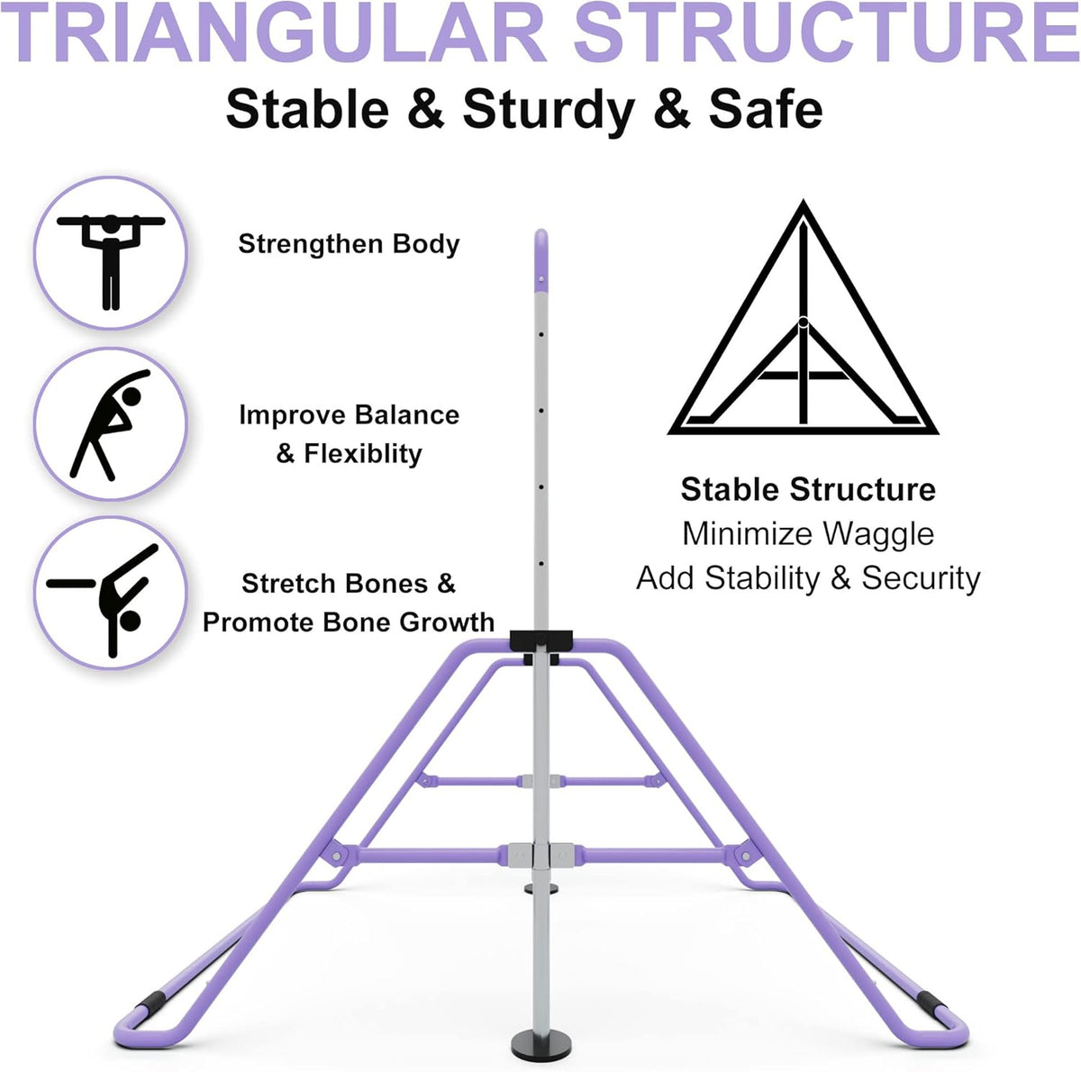 Adjustable Junior Kip Bar Gymnastics Training Equipment for Home GYMMAGE
