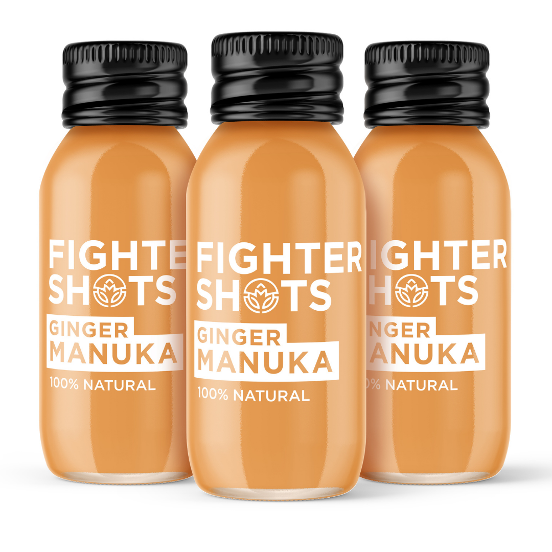 Fighter Shots Ginger + Manuka Honey Immunity Shot | MGO50+ | 60ml