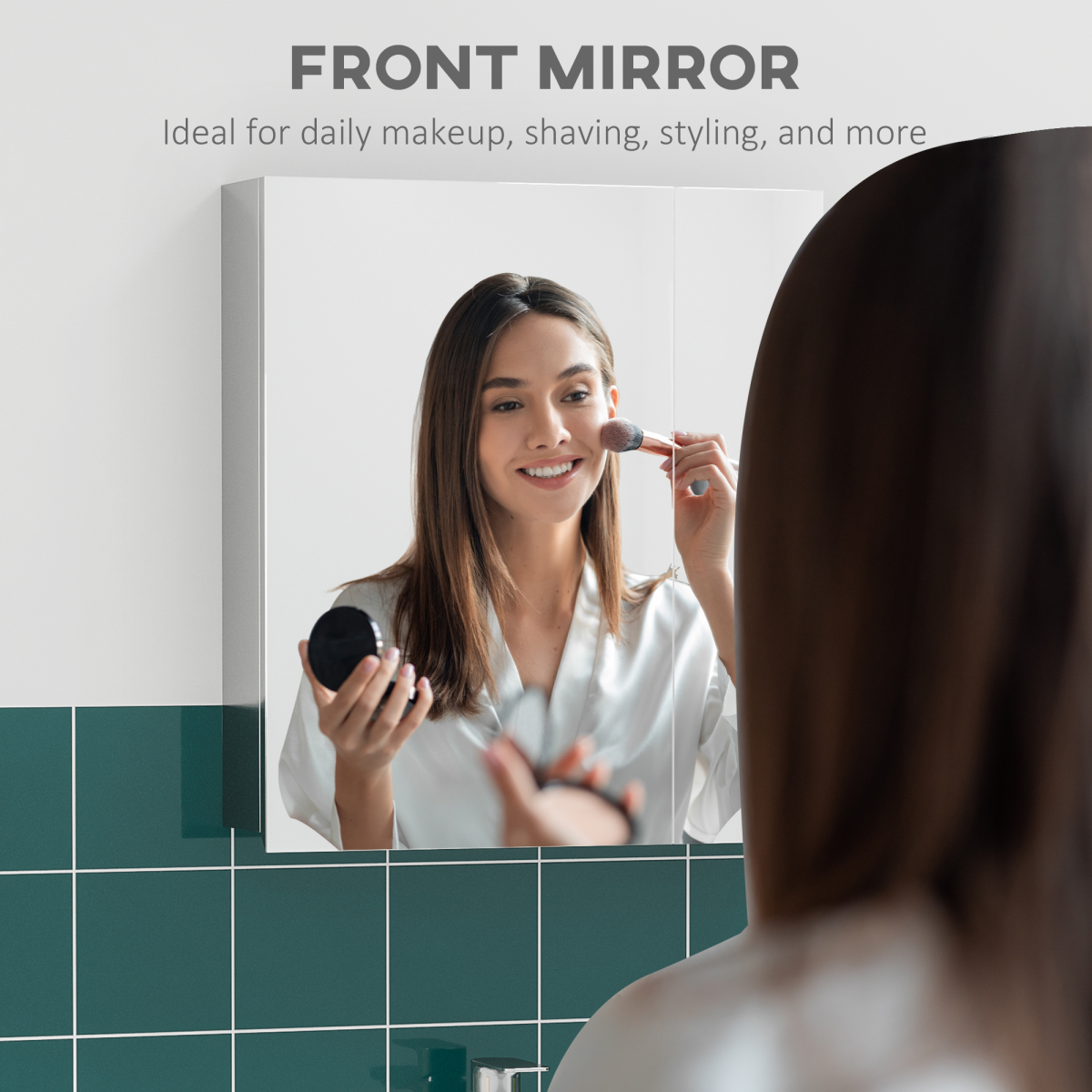 Bathroom Cabinet with Mirror ( Amazon Shipping)（Prohibited by WalMart）