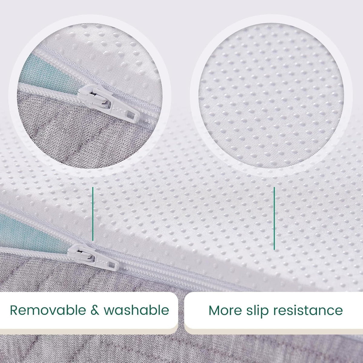 Mattress Topper Double Bed 135x190cm Thick with Bamboo Fibre Cover