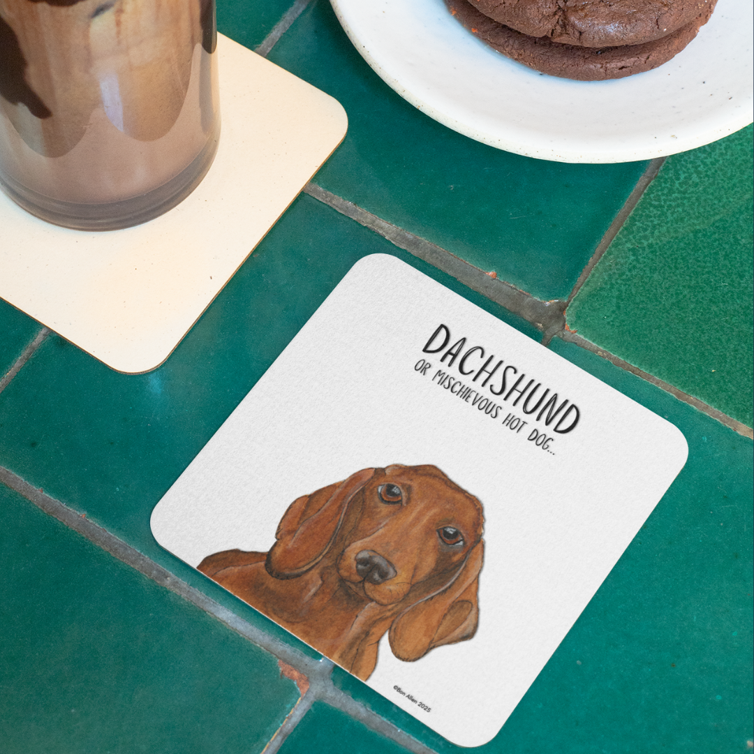 Dachshund Coaster Set – The Cutest Drink Guardians!