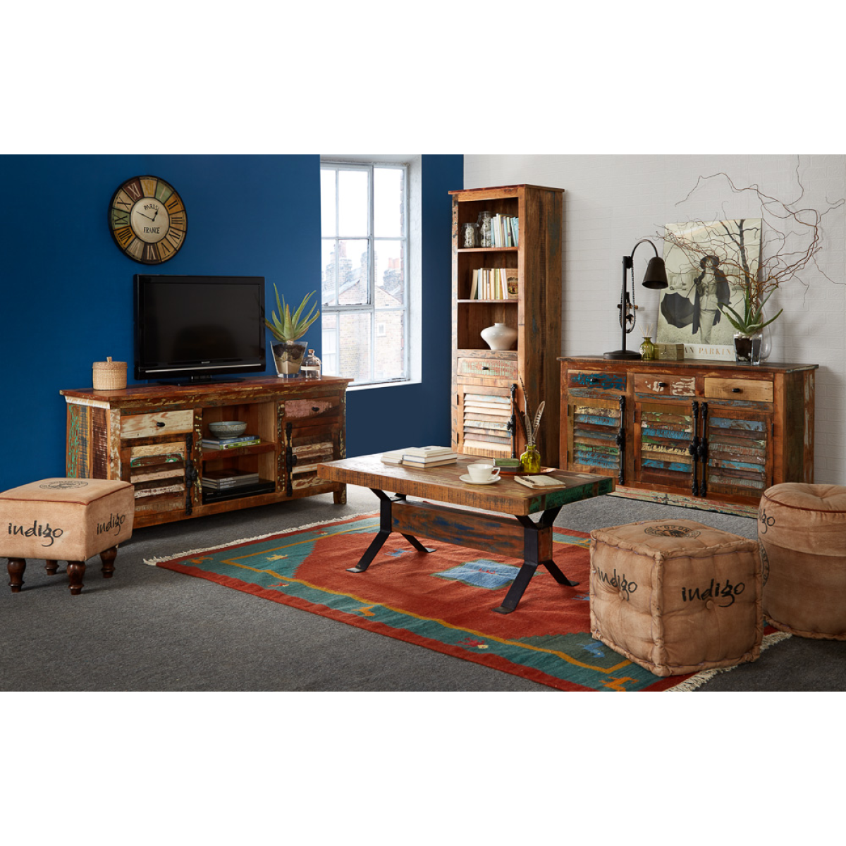 Coastal Narrow Bookcase