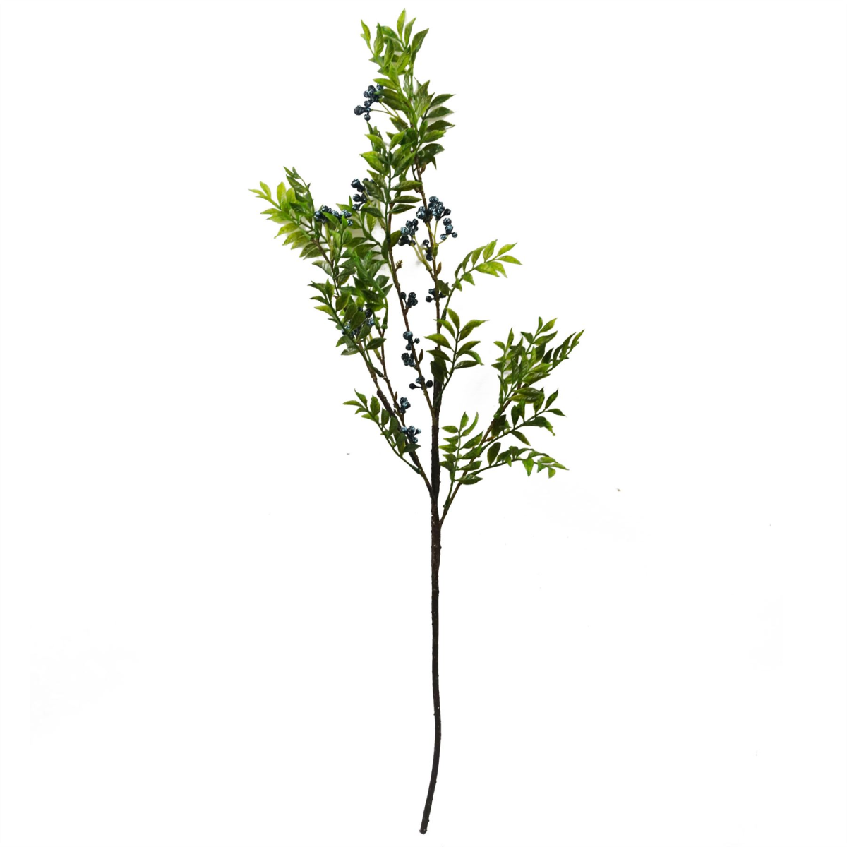 6x 70cm Nandina Foliage Blue Berry Spray Artificial