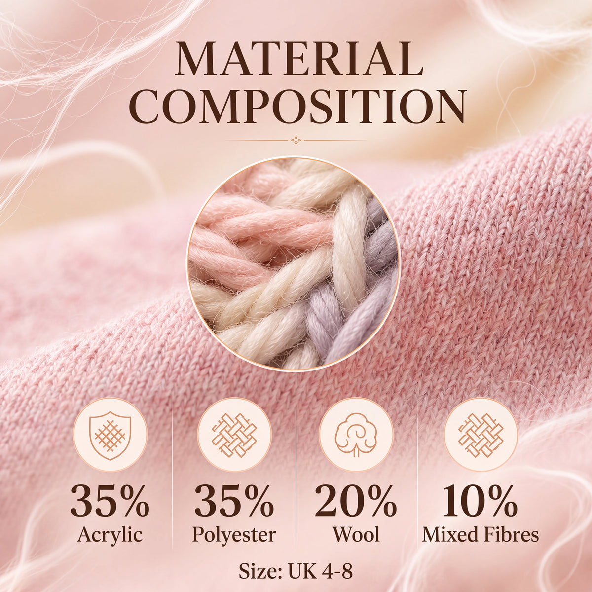 Sock Stack 3 Pairs Womens Wellington Boot Socks Thermal Wool Blend Knee High UK 4-8 EU