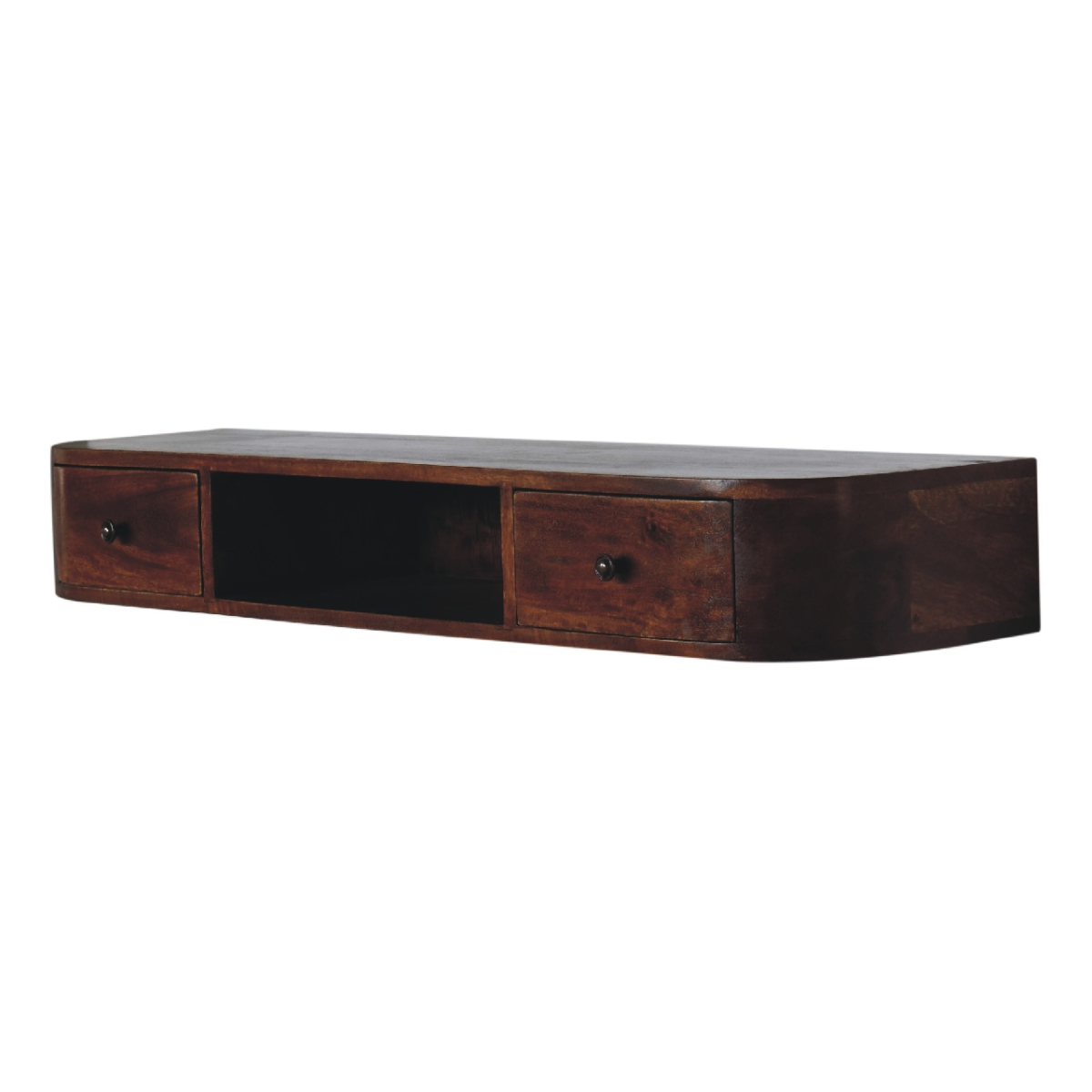 Artisan Furniture Solid Wood Lunar 2 Drawer Wall Mounted Console
