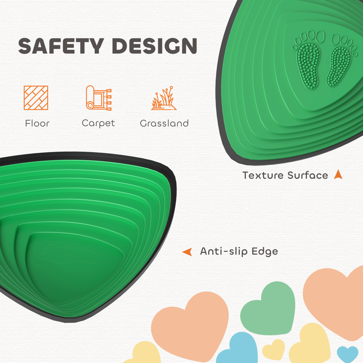 AIYAPLAY 6 Pieces Stepping Stones for Balance and Motor Skills