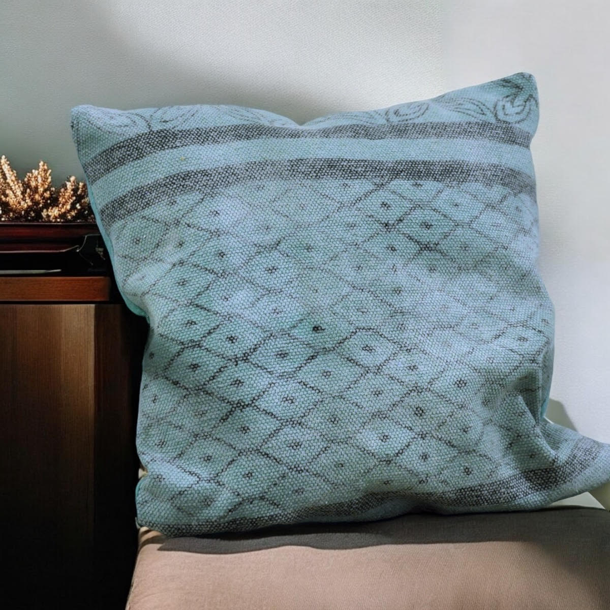 50CM STONE WASHED DURRY CUSHION COVER ONLY