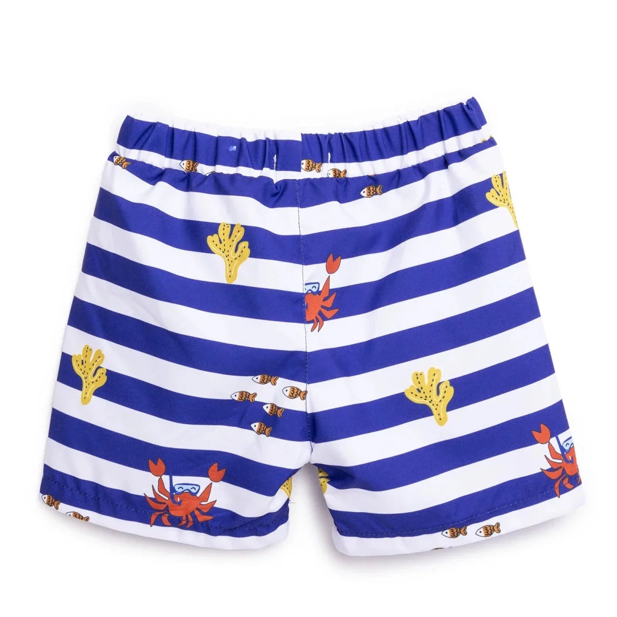 HelloBaby UV Protection Striped Crab Print Baby Swim Shorts (2 Years to 5 Years)