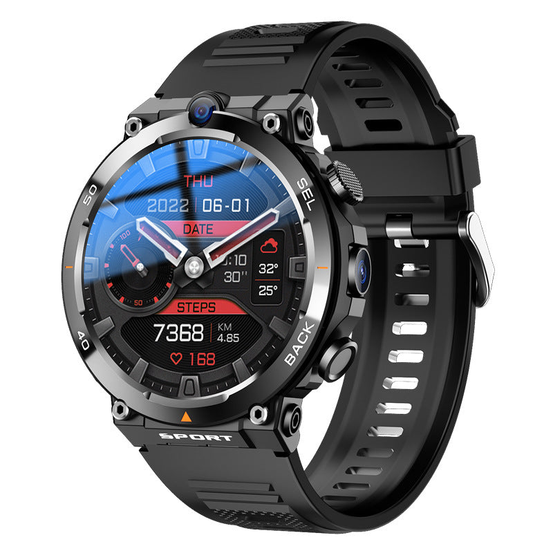 H10 Round Screen Smart Watch Nfc Access Control Photo Playstore Flashlight