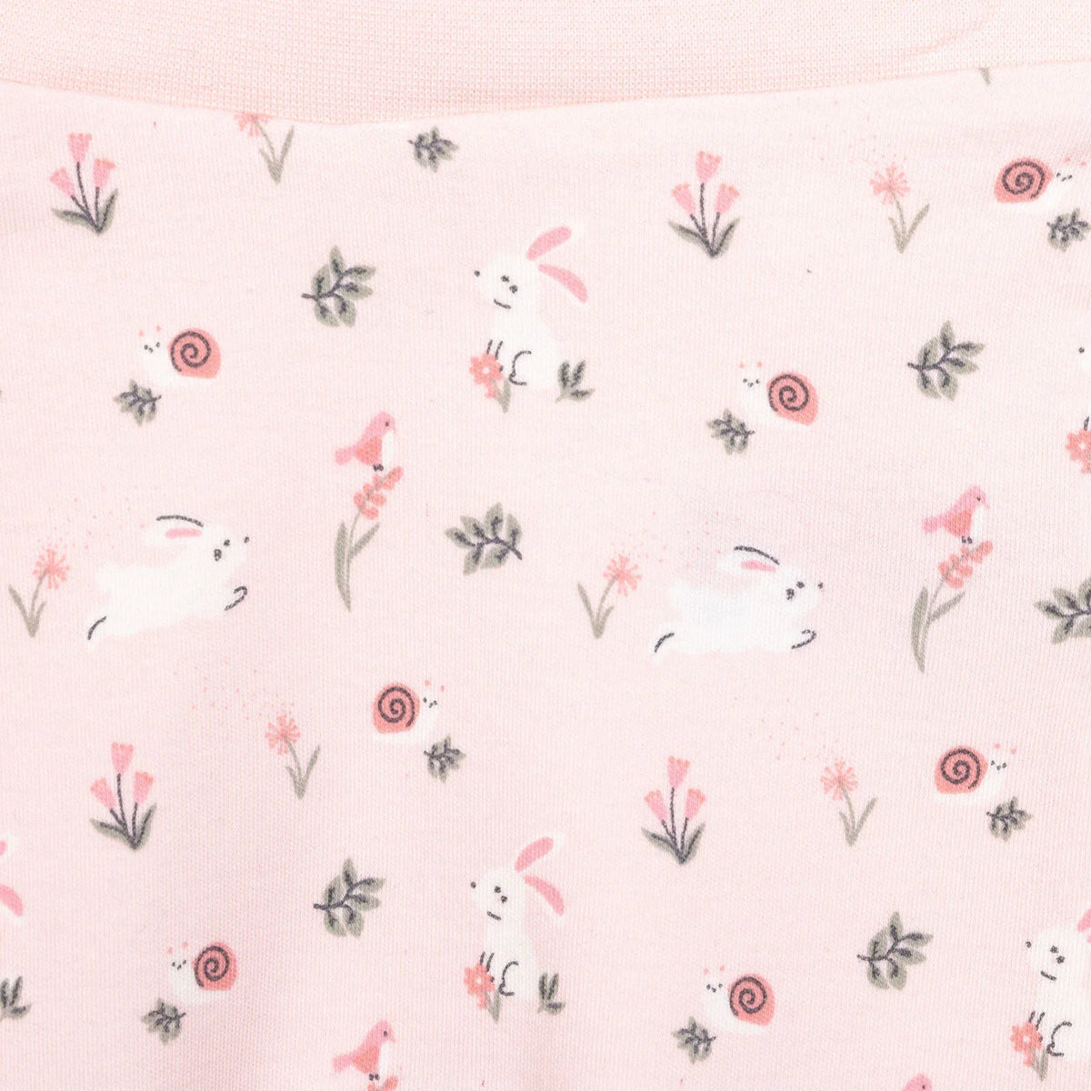HelloBaby 2 Pack Bunny Print Footless Interlock Baby Bottoms (Newborn to 9 Months)