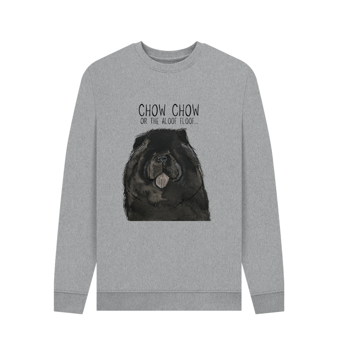 Black Chow Chow 'The Aloof Floof' Men's Crewneck Sweatshirt – Cozy and Stylish