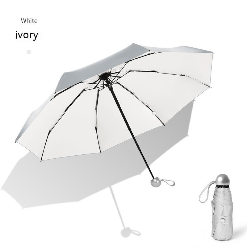 Ladies Titanium Silver Umbrella