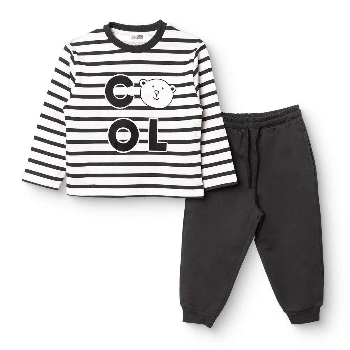 HelloBaby Loopback Baby Sweatshirt & Joggers Set (3-6 Months to 3-4 Years)