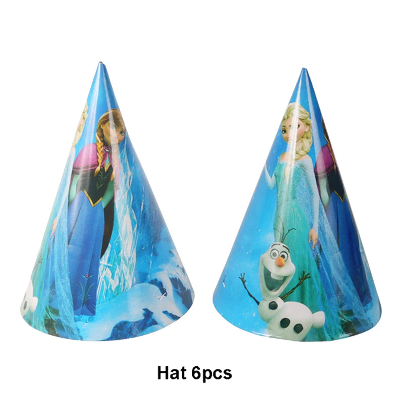 Frozen Anna Elsa Party Supplies – Disposable Plates Cups Napkins Balloons