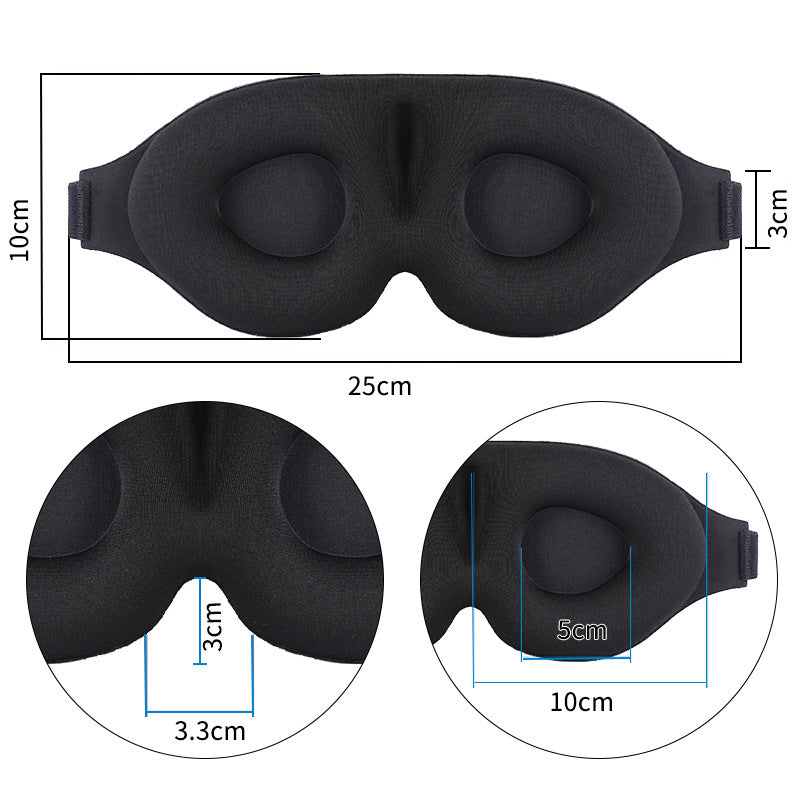 Axiomazx 3D Sleep Mask Aviation Memory Foam Eye Mask Breathable & Full Shading for Comfort Sleep & Relaxation