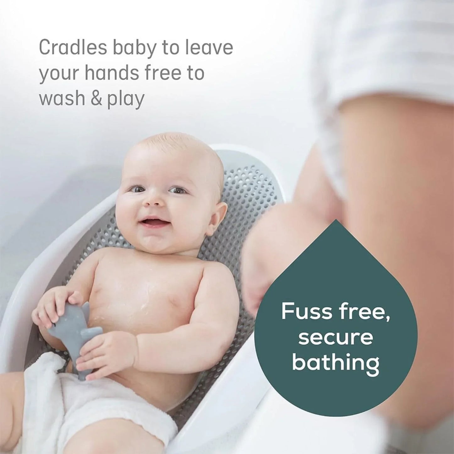 Angelcare Soft Touch Baby Bath Support - Grey