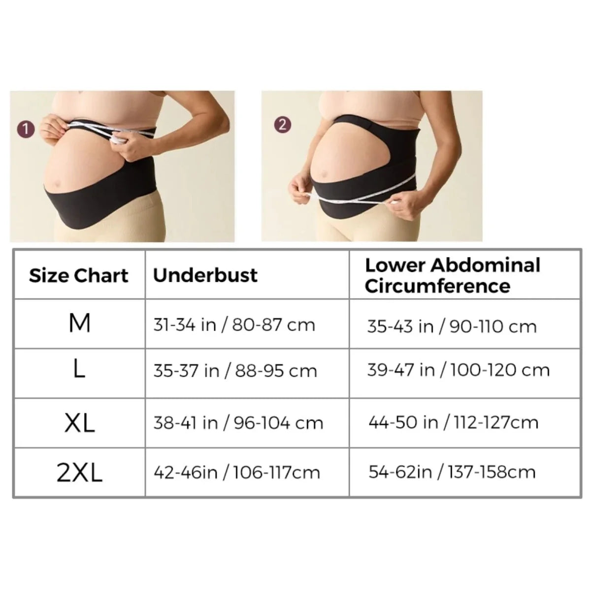 Momcozy Ergonest Maternity Belly Band XL - Black