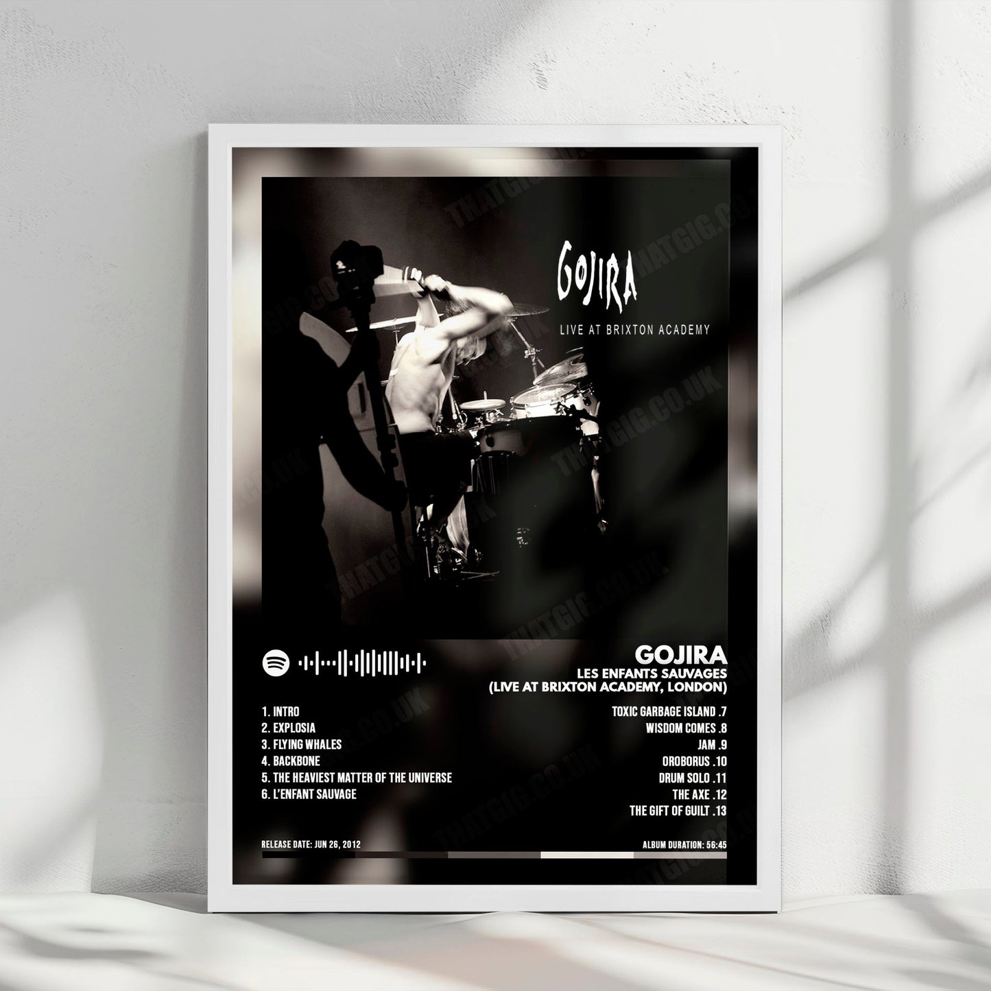 Gojira "L'Enfant Sauvage" Album Cover Poster - with Complete Tracklist