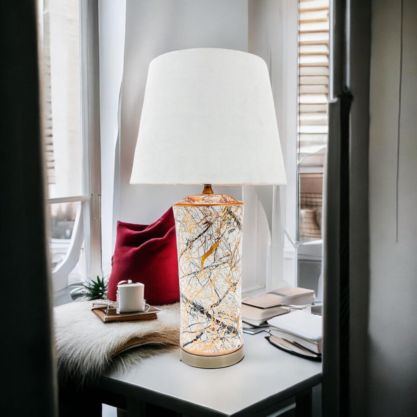 51CM CERAMIC TABLE LAMP