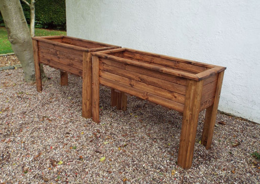 Charles Taylor Trading 2pc Extra Large Wiltshire Planter Set Brown
