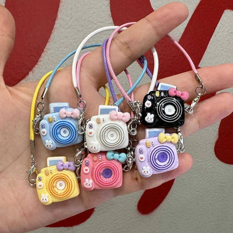 2025 New Labubu Accessories Decor Mini Cartoon Phone Case Pendant Mini Camera Labubu Diy Decor Accessories Toy Gift