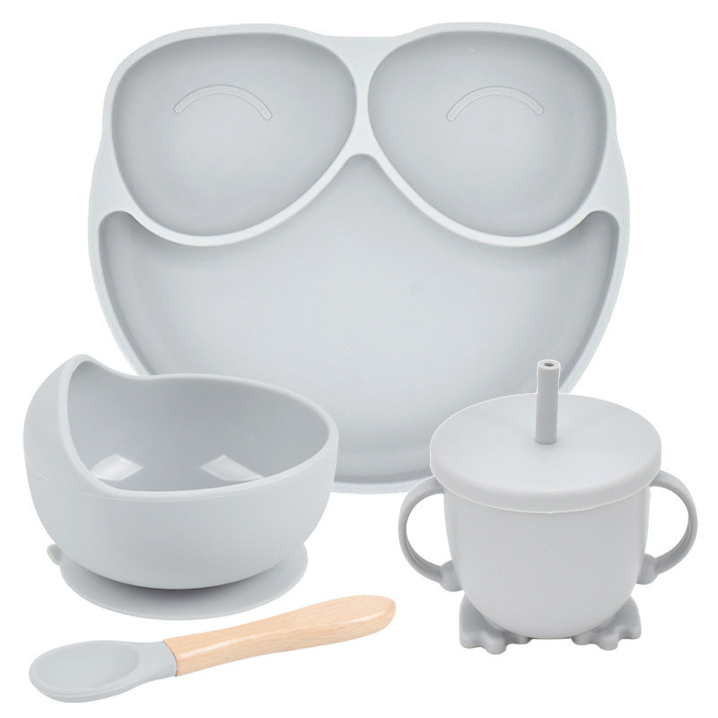OtterPot Silicone Suction Cup Dinner Plate – Baby & Children’s Divided Plate Set, Non-Slip Design, Easy-to-Clean | Essential Feeding Tableware for Toddlers & Kids