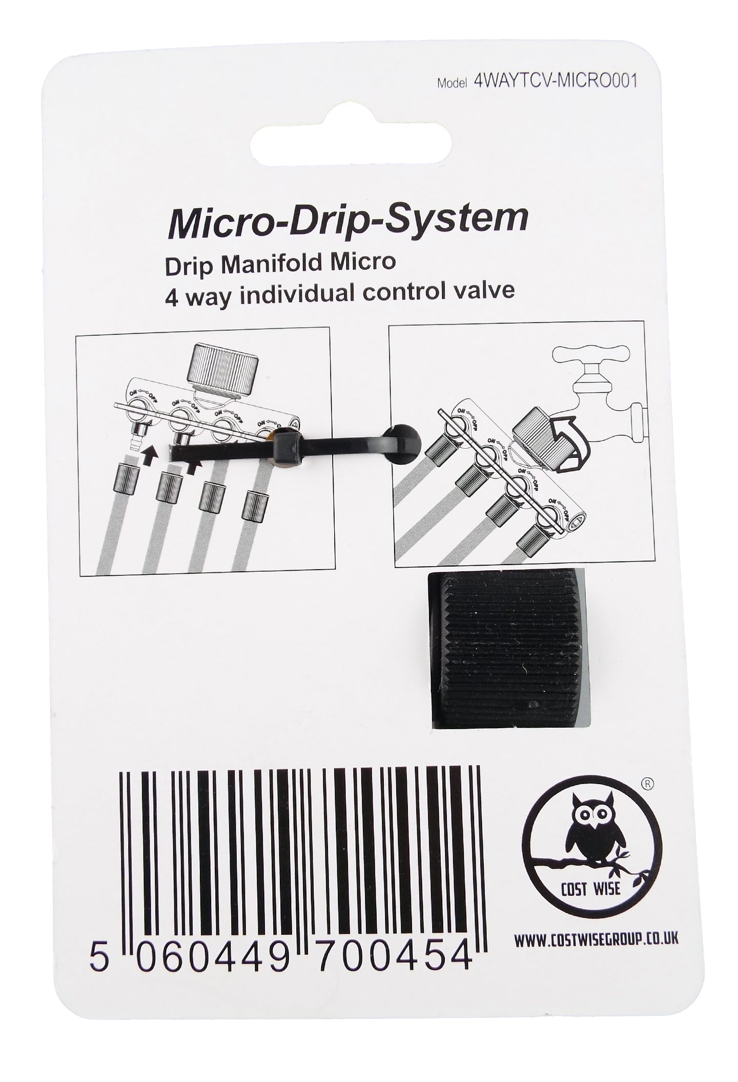 4-Way Manifold for Micro Irrigation Tube