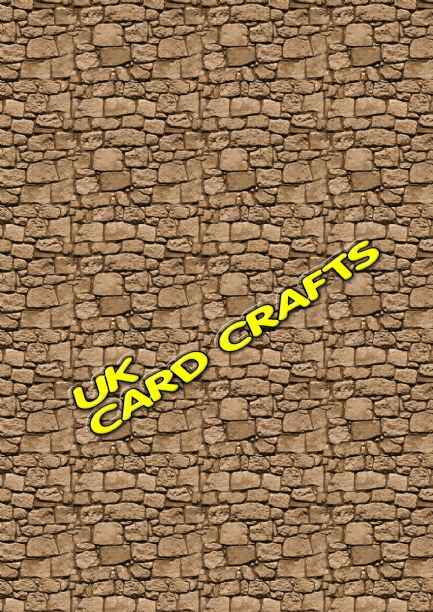 5 x A4 Stone Wall Design Backing Papers