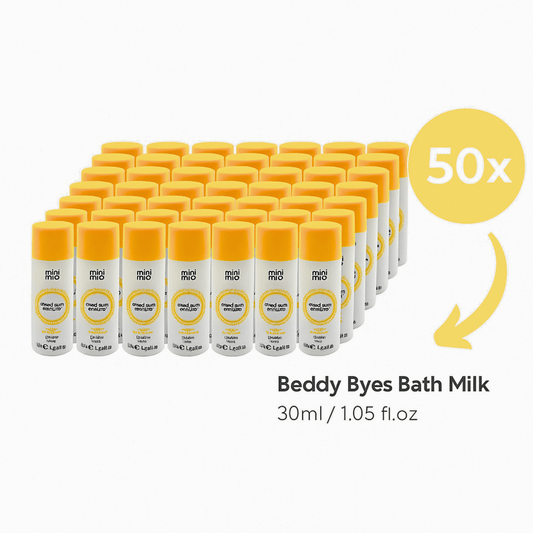 50 x Mini Mio Beddy Byes Bath Milk 30ml | Vegan Baby Bath Soak | Free UK Deliver