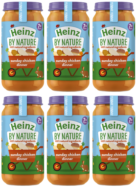 6 x Heinz Baby Sunday Chicken Dinner 200Gm