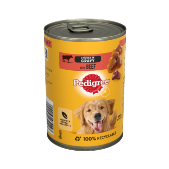 12 x Pedigree Gravy Beef 400Gm