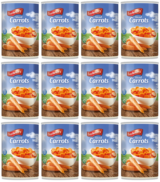 12 x Batchelors Sliced Carrots - 400G