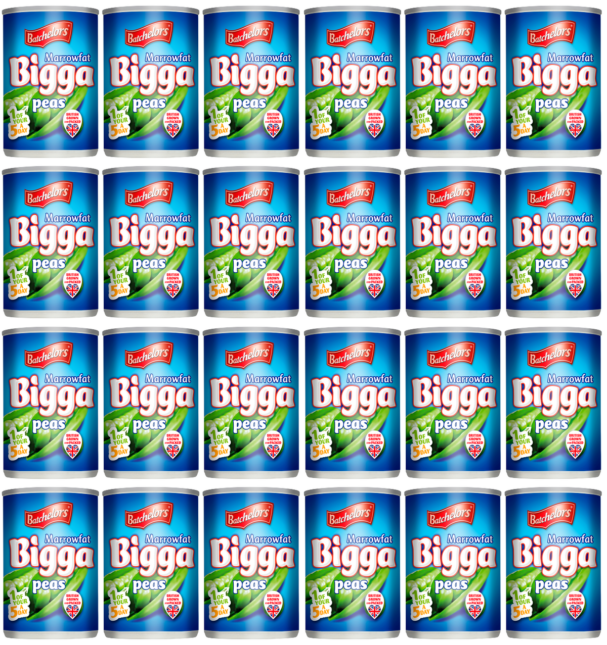 24 x Batchelors Bigga Marrowfat Peas 300G