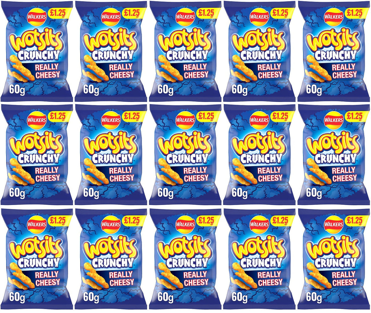15 x Wotsits Crunchy Cheese - 60GM