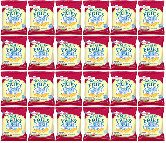 24 x Smiths Fries Bacon  Snacks Crisps 24G