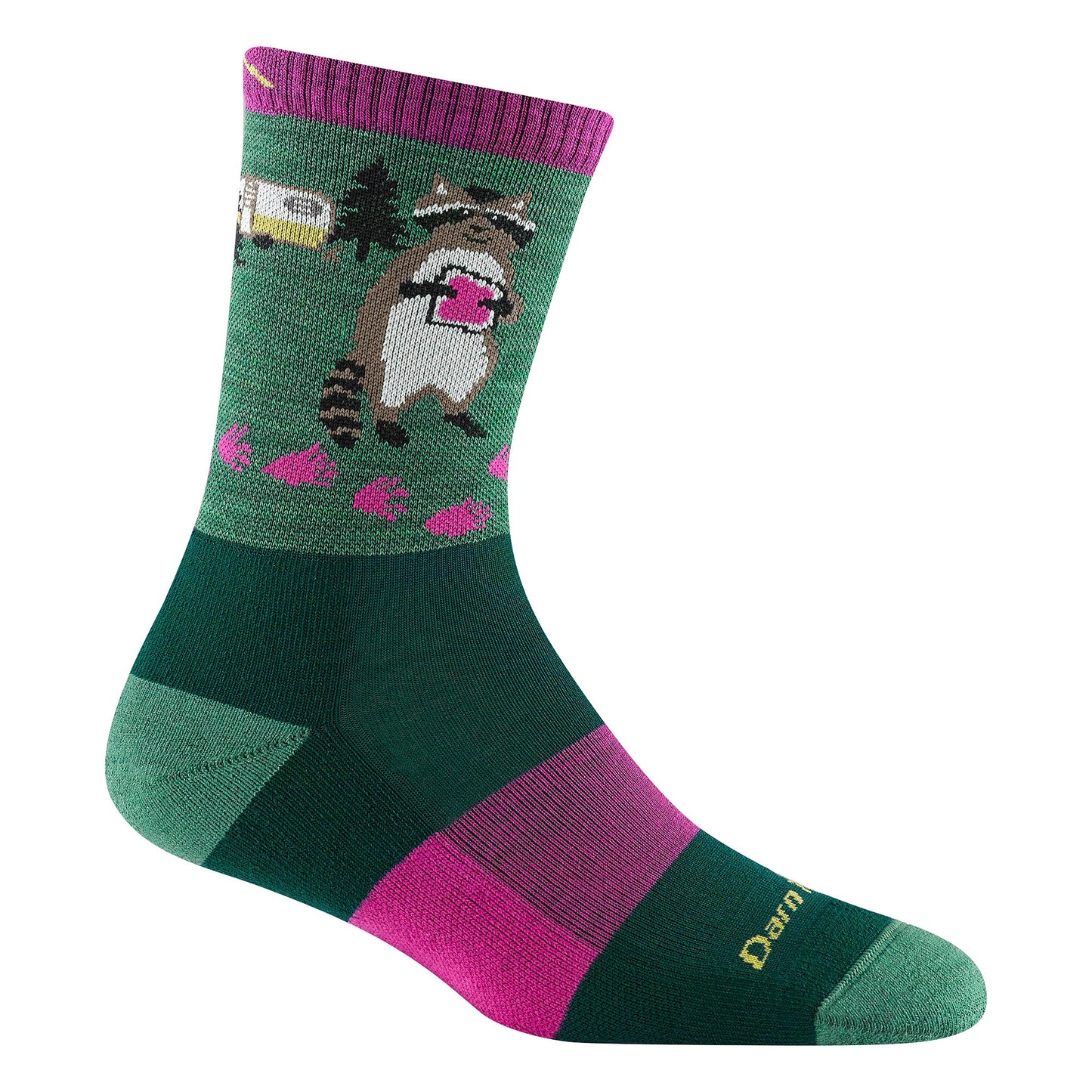 Ladies Merino Wool Animal Patterned Hiking Boot Socks