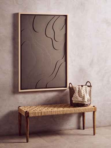 Bosie Grey Woven Chevron Throw