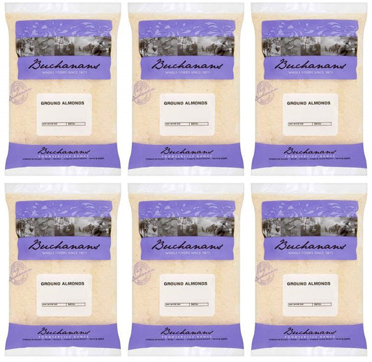6 x Buchanans Ground Almonds 1Kg