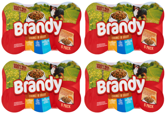 4 x Brandy Chunks In Gravy Variety 6 X 395G