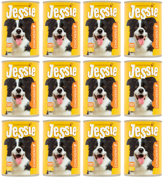12 x Jessie Dog Chicken 400G